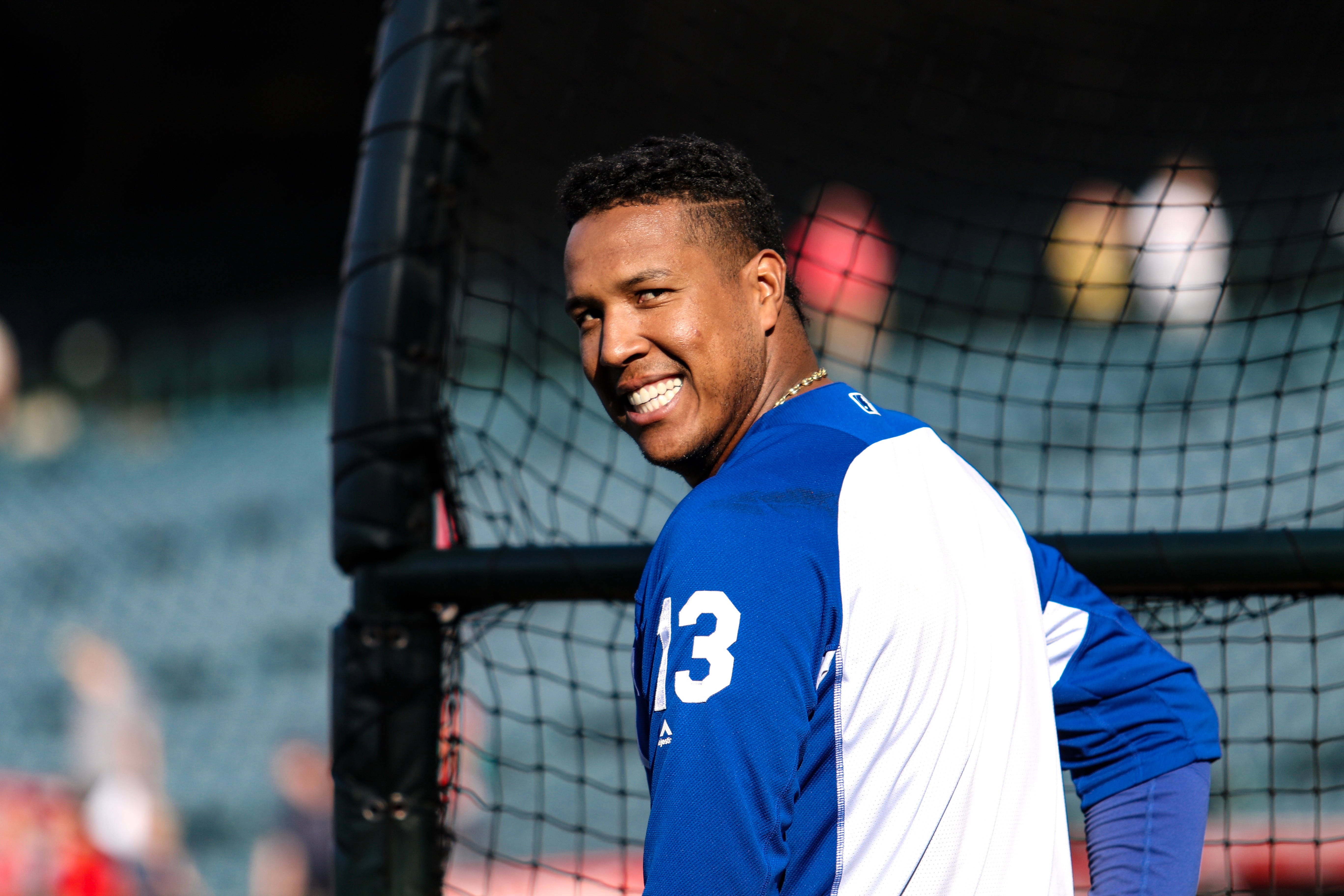 Salvador Perez, number 13, blue and white jersey, 5K Desktop Wallpaper