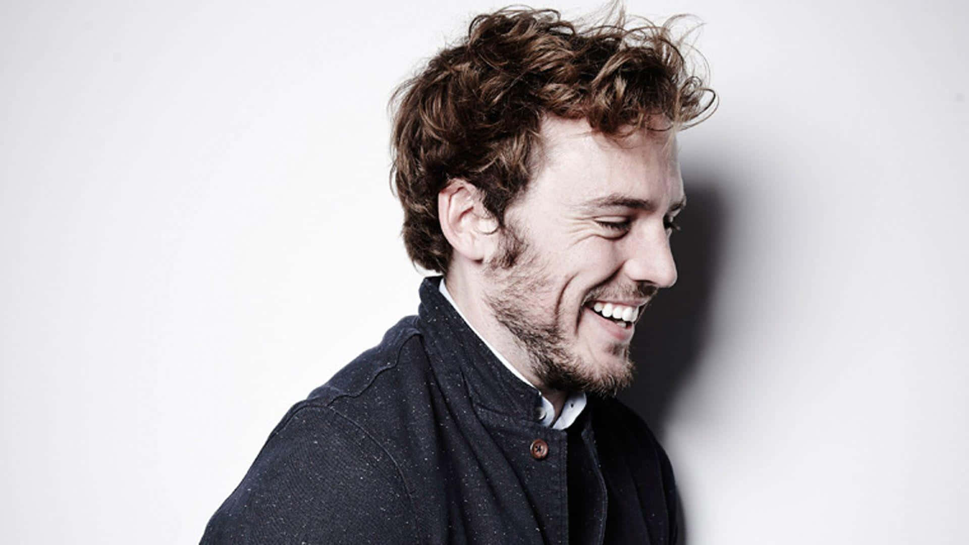 Sam Claflin, red carpet, curly brown hair, Full HD Desktop Wallpaper