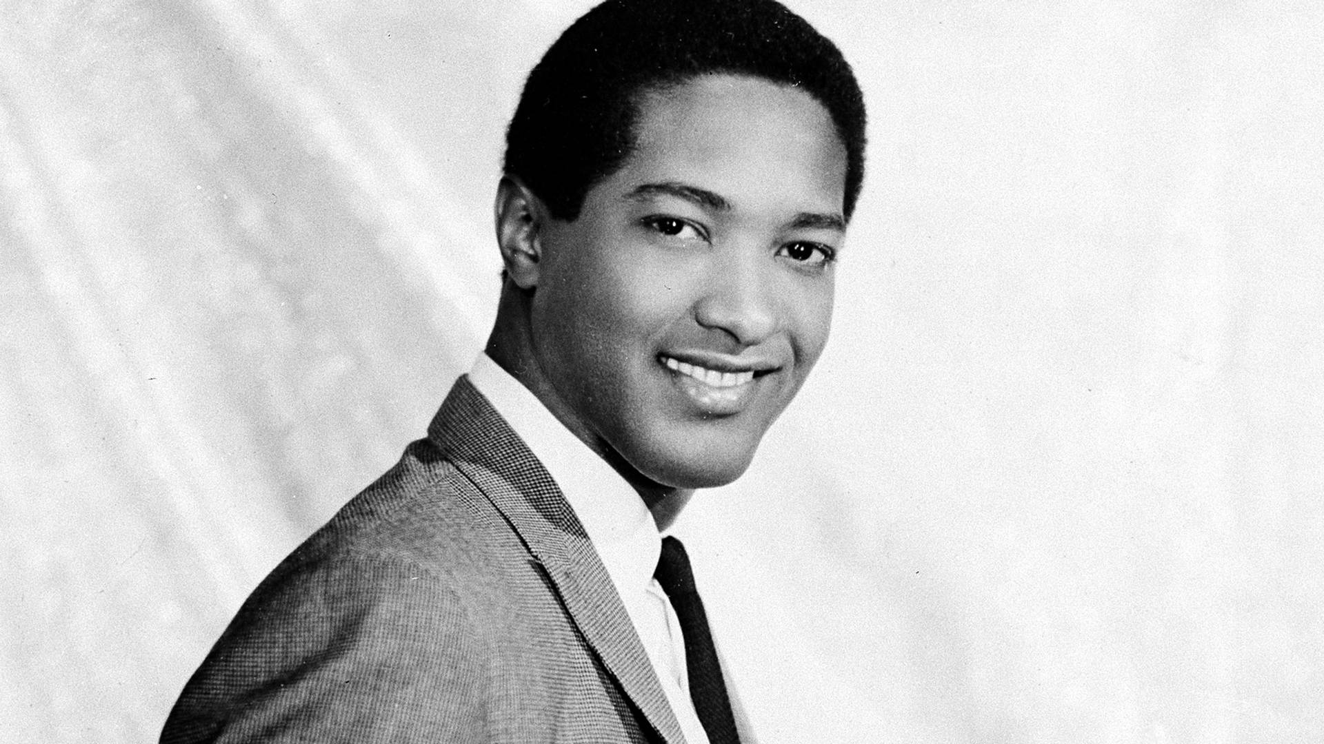 Sam Cooke, studio photograph, black and white portrait, Full HD Desktop Wallpaper