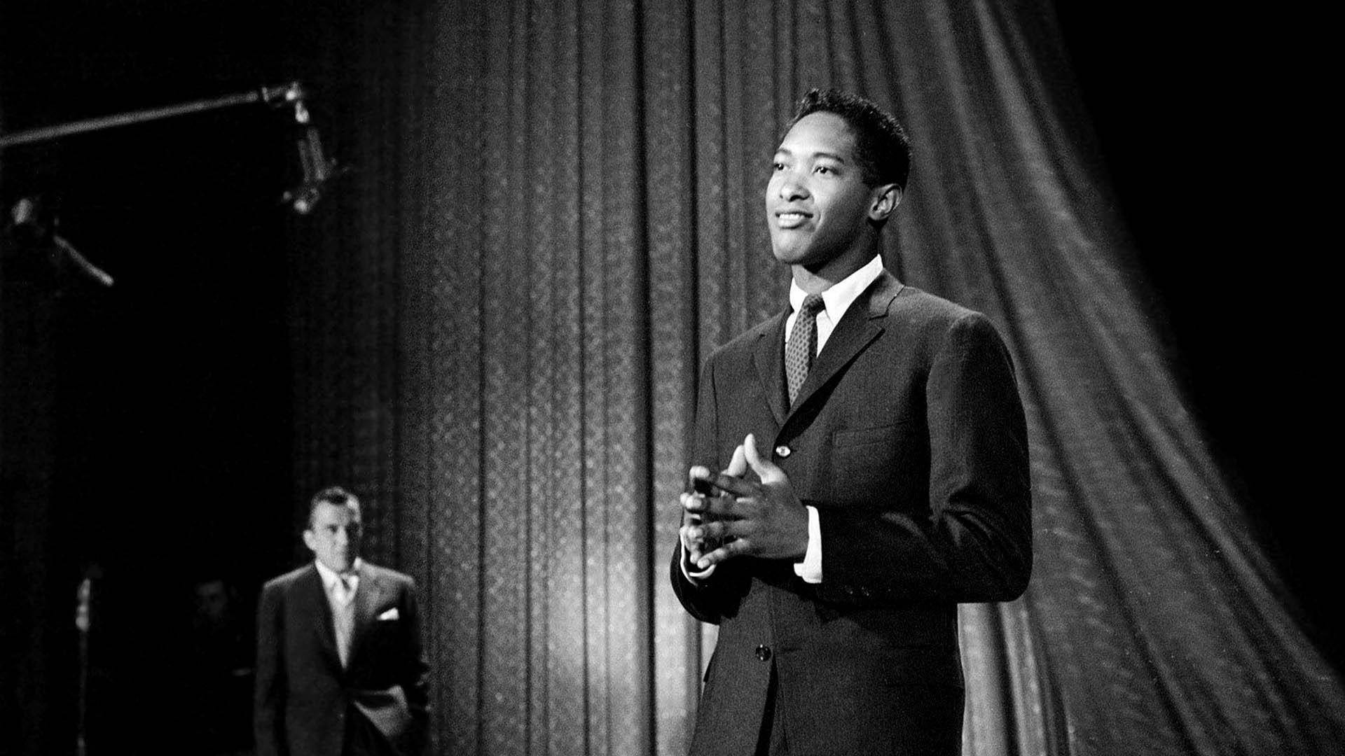 Sam Cooke, suit, dimly lit stage, Full HD Desktop Wallpaper