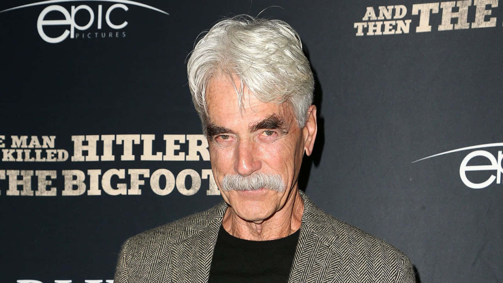 Sam Elliott, herringbone blazer, movie premiere backdrop, HD Desktop Wallpaper