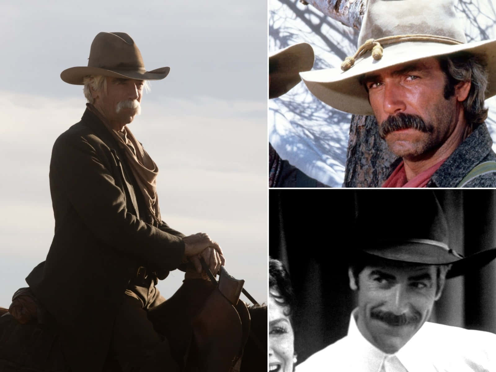 Sam Elliott, cowboy roles, thick mustaches, HD Desktop Wallpaper