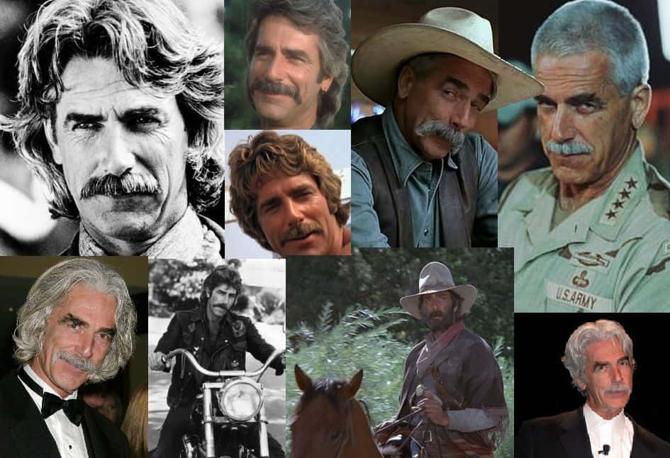Sam Elliott, mustache, rugged features, SD Desktop Wallpaper