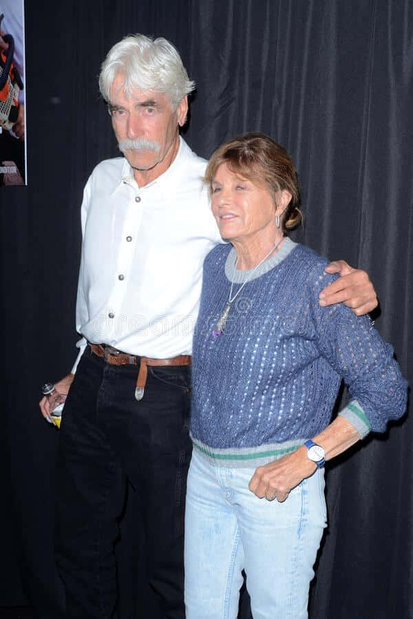 Sam Elliott, public event, blue sweater, SD Phone Wallpaper