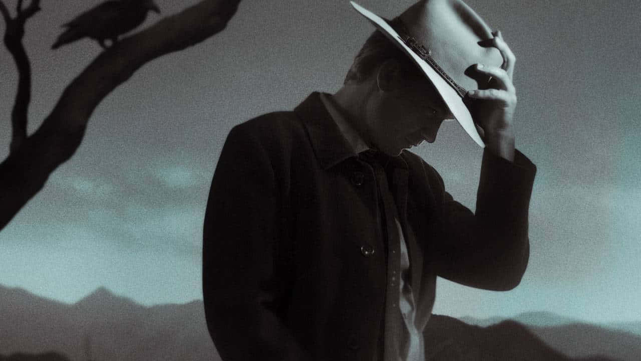 Sam Elliott, fedora, crow, HD Desktop Wallpaper