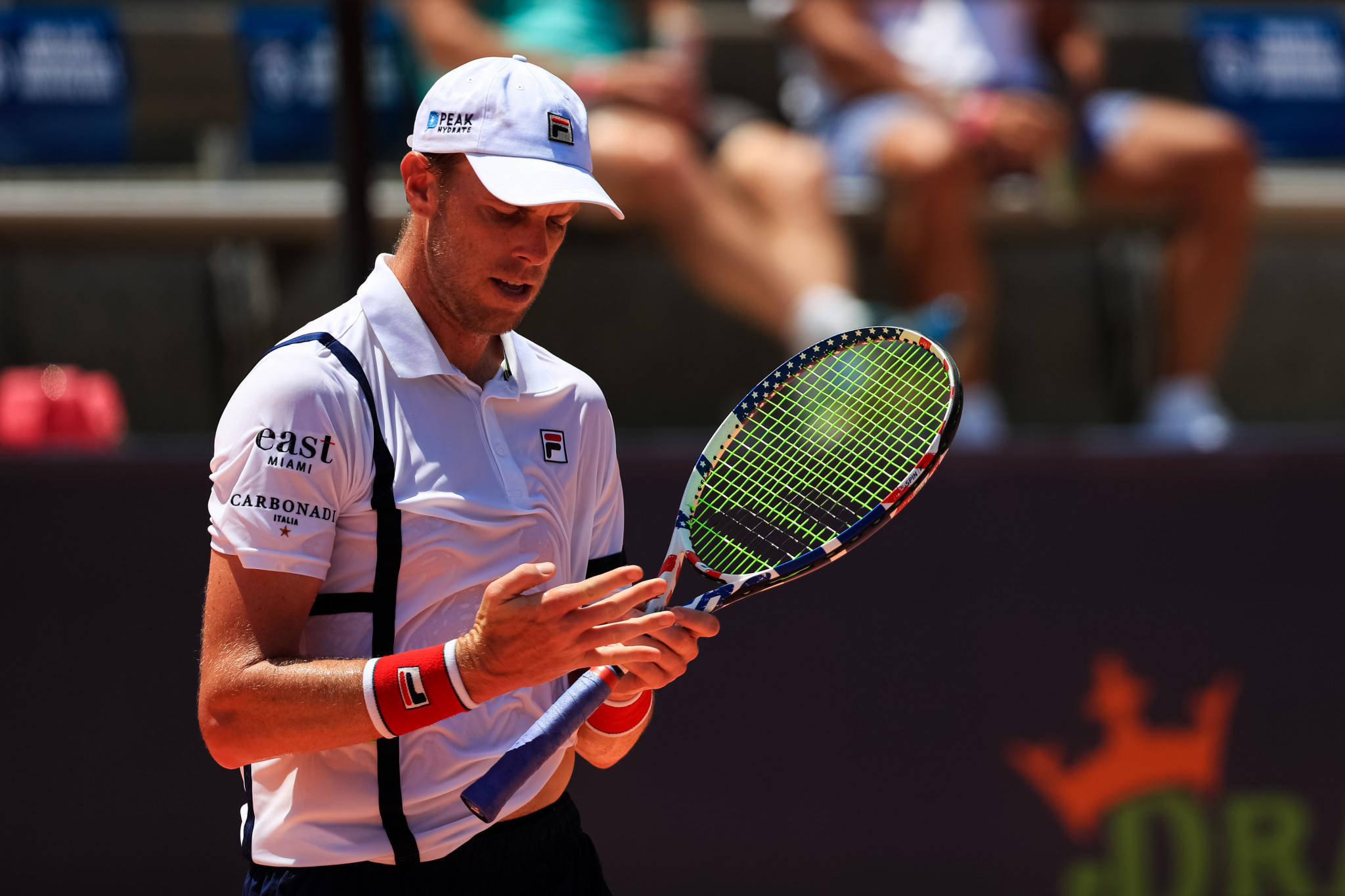 Sam Querrey, racket, white gear, Full HD Desktop Wallpaper