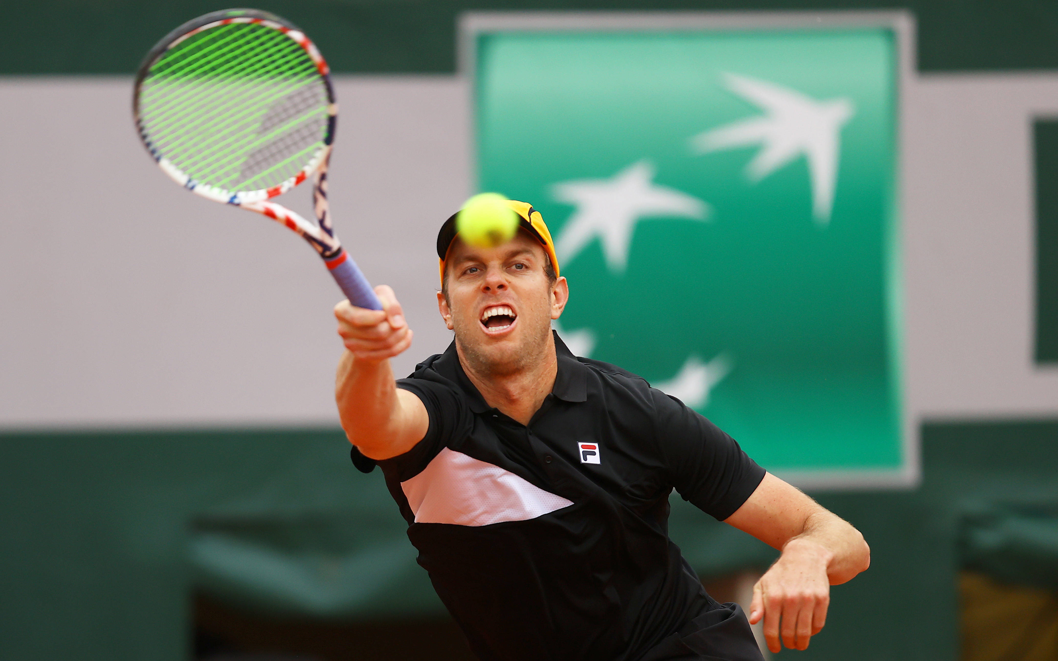 Sam Querrey, tennis player, yellow ball, 4K Desktop Wallpaper