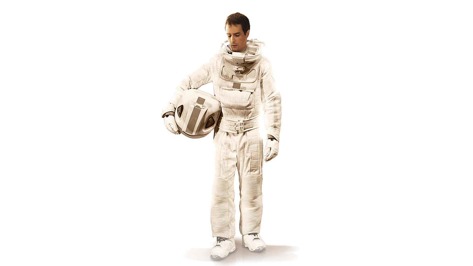 Sam Rockwell, Moon 2009, white spacesuit, Full HD Desktop Wallpaper