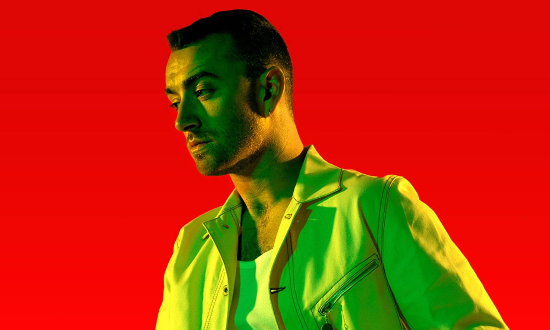 Sam Smith, dancing with a stranger, green jacket, Full HD Desktop Wallpaper
