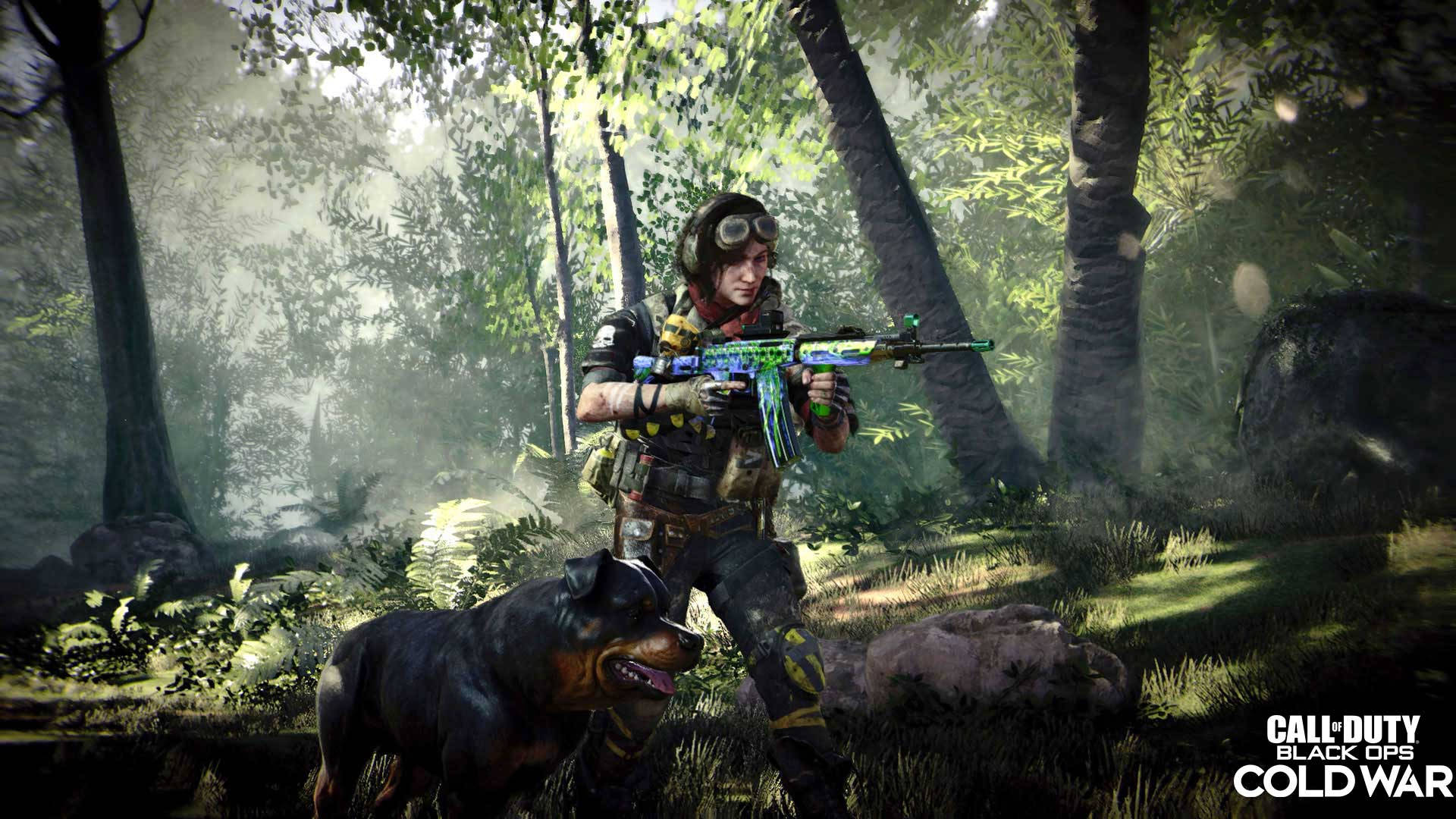 Samantha Maxis, Rottweiler, goggles, Full HD Desktop Wallpaper