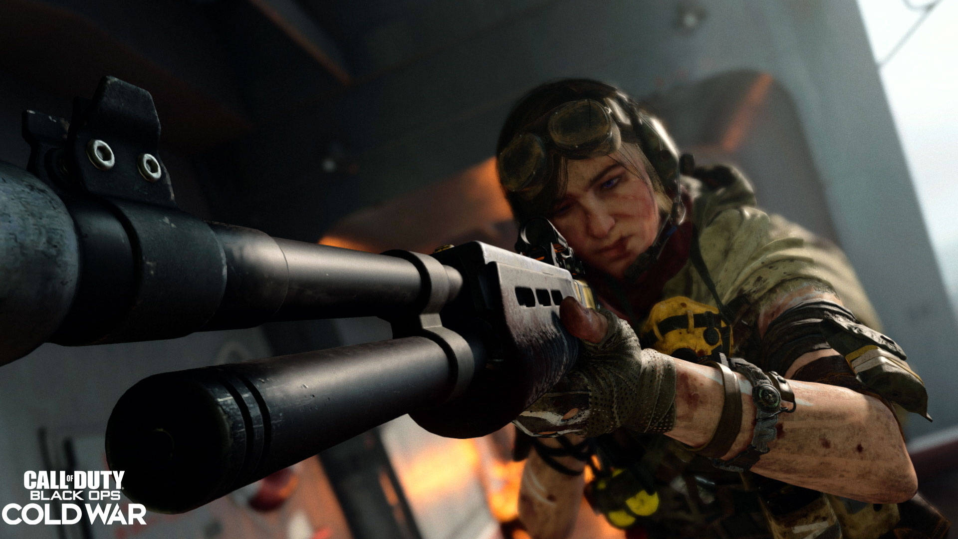 Samantha Maxis, sniper rifle, tactical gear, Full HD Desktop Wallpaper