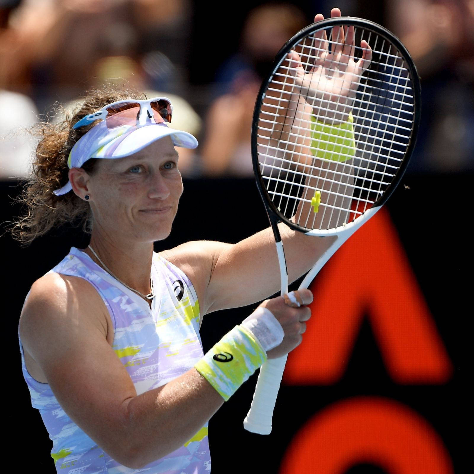 Samantha Stosur, tennis player, racket, HD Desktop Wallpaper