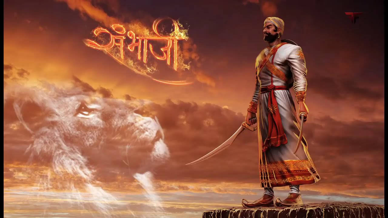 Sambhaji Maharaj, cliff, curved sword, HD Desktop Wallpaper