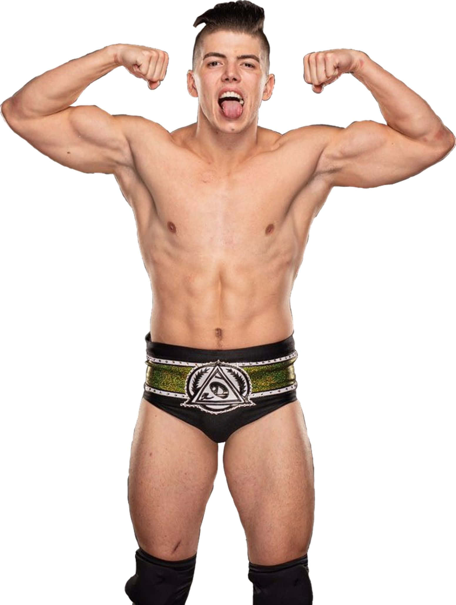 Sammy Guevara, black trunks, green and white logo, Full HD Phone Wallpaper
