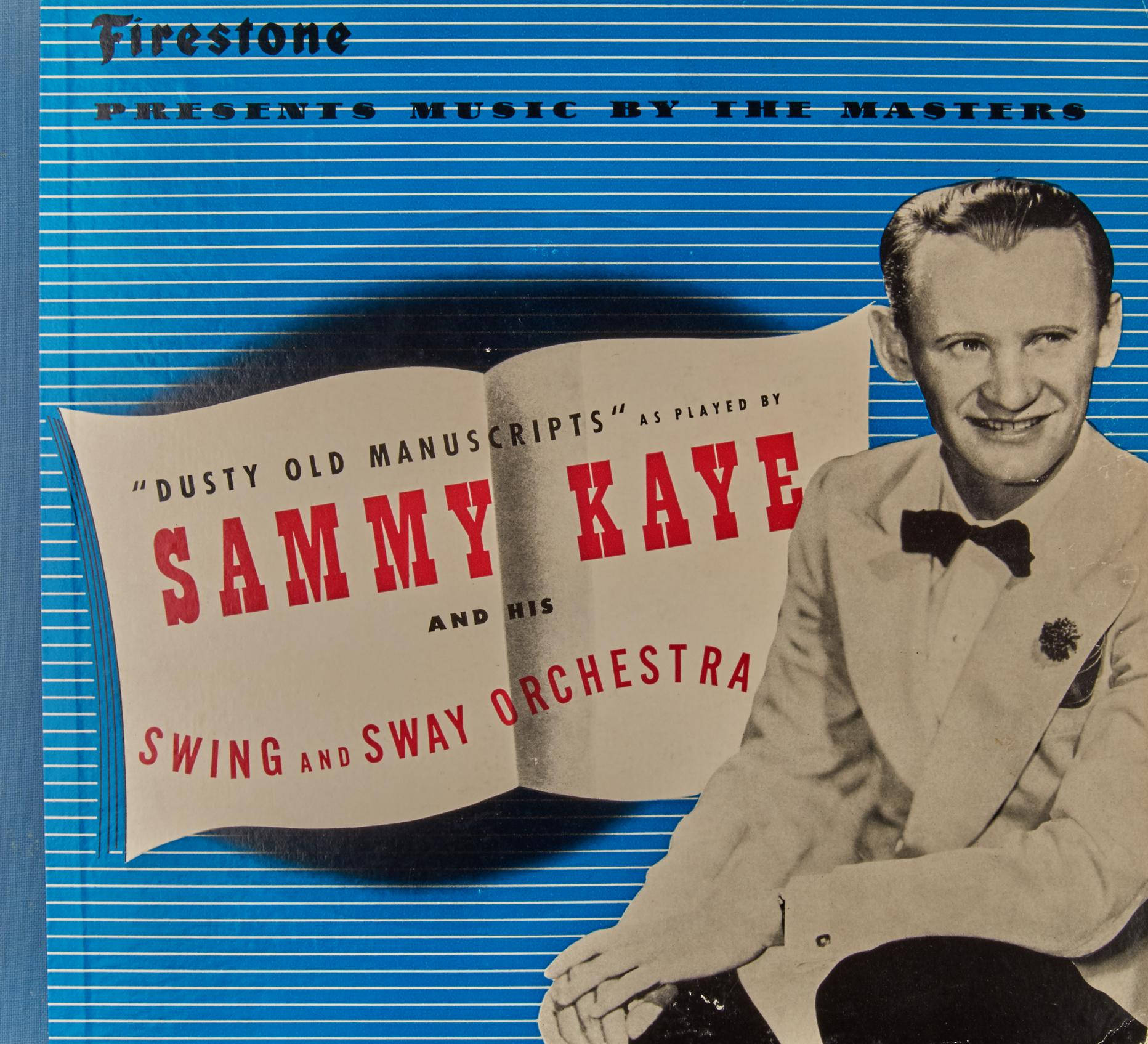 Sammy Kaye, Dusty Old Manuscripts, blue striped background, HD Desktop Wallpaper