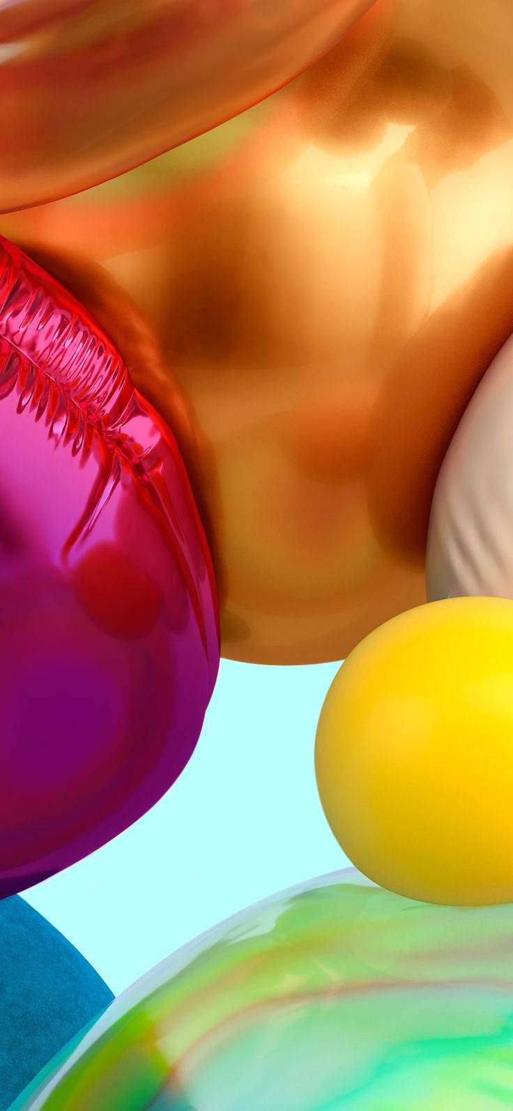 Samsung A71, magenta, orange, HD Phone Wallpaper