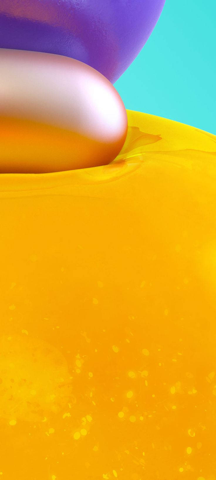 Samsung A71, purple, orange, HD Phone Wallpaper