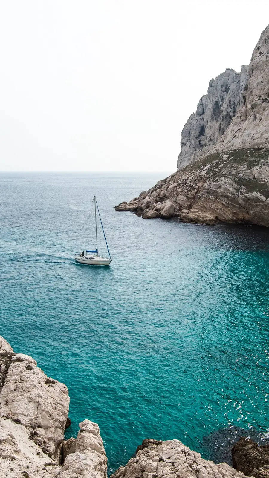 Samsung A71, sailboat, turquoise waters, HD Phone Wallpaper