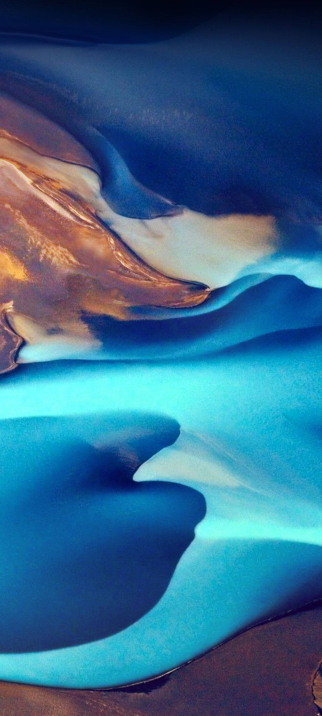 Samsung A71, deep blue, warm gold, Full HD Phone Wallpaper