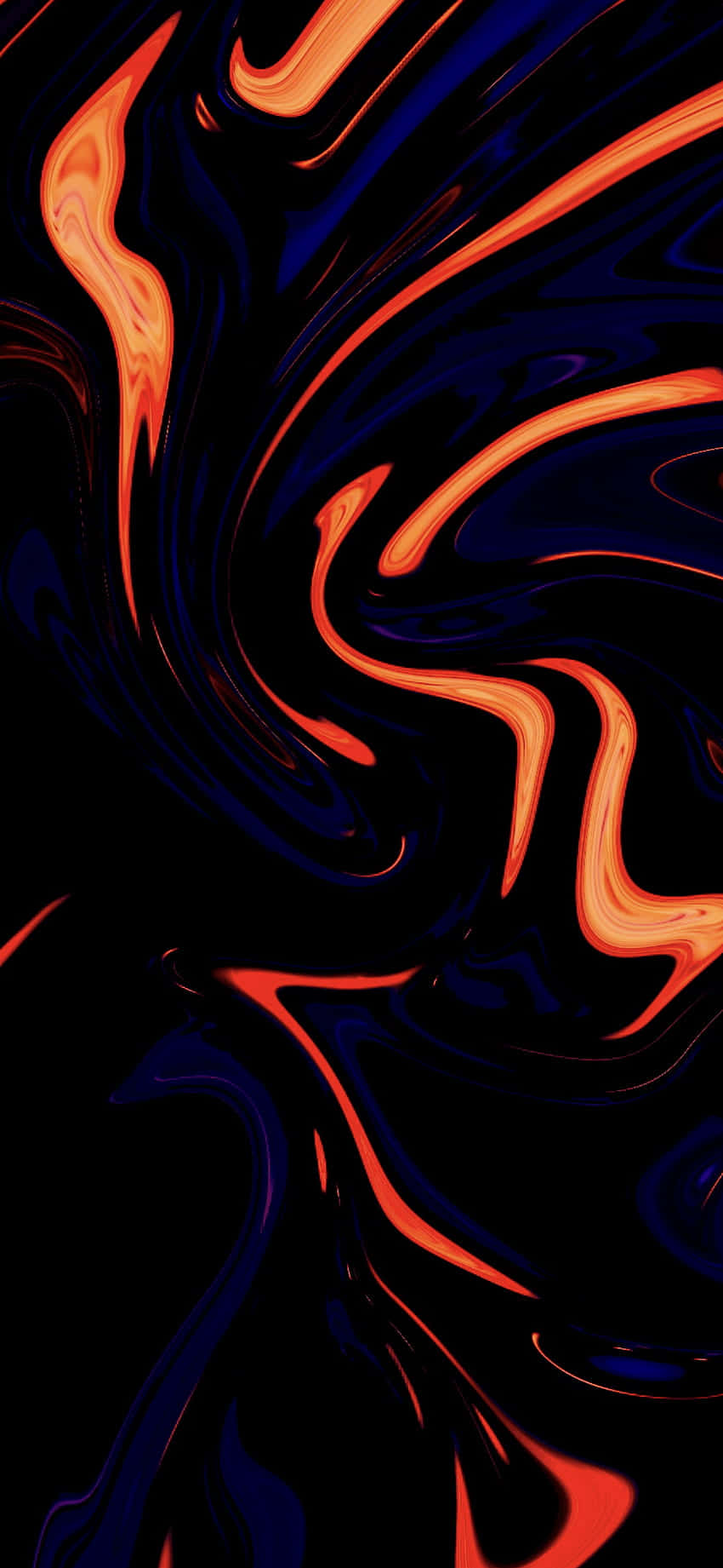 Samsung AMOLED, vibrant orange, deep blue, HD Phone Wallpaper