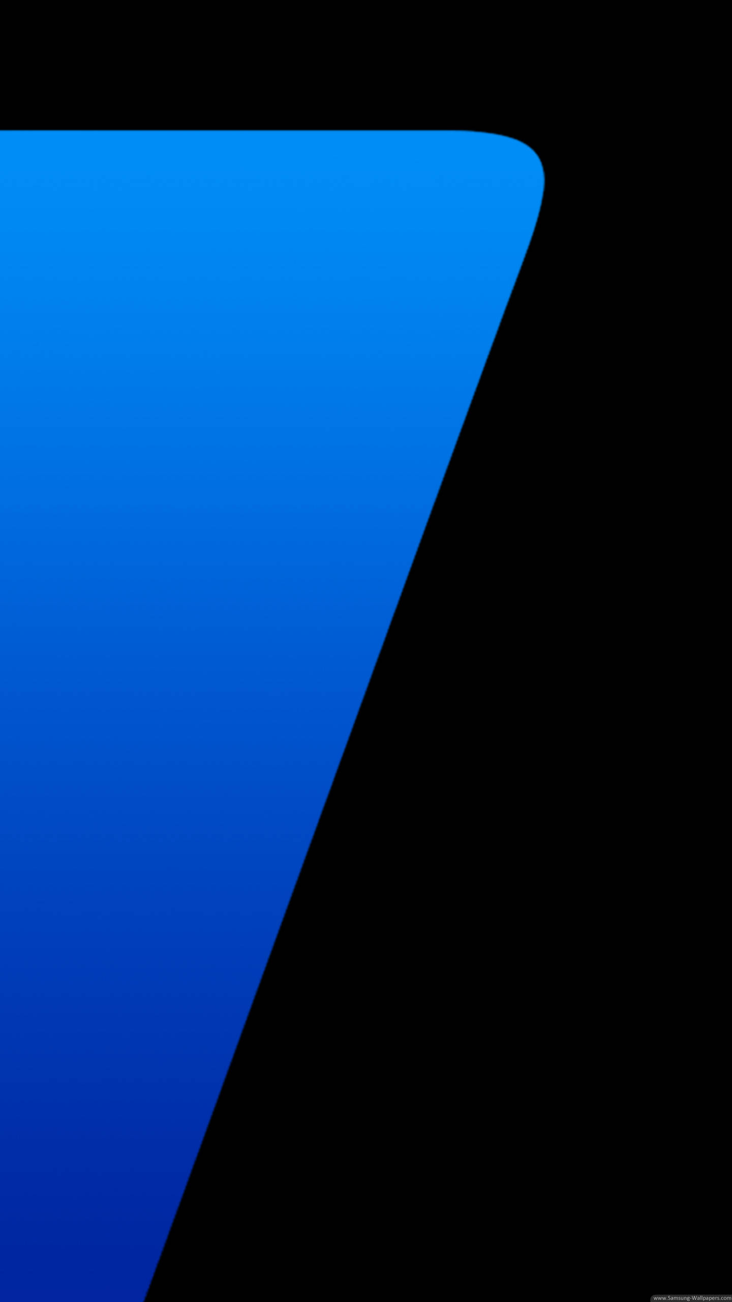Samsung, black, blue gradient triangle, 2K Phone Wallpaper