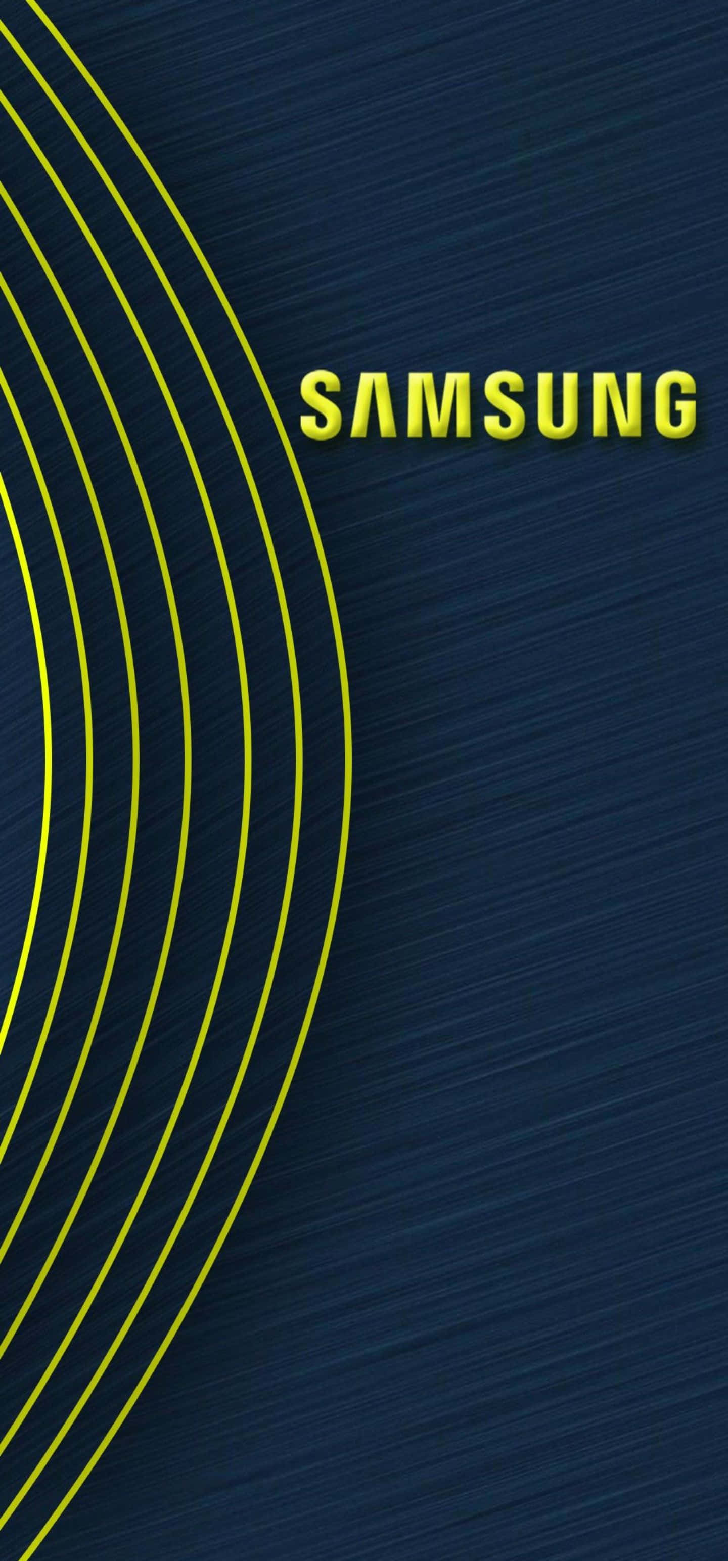 Samsung, dark theme, yellow lines, 2K Phone Wallpaper