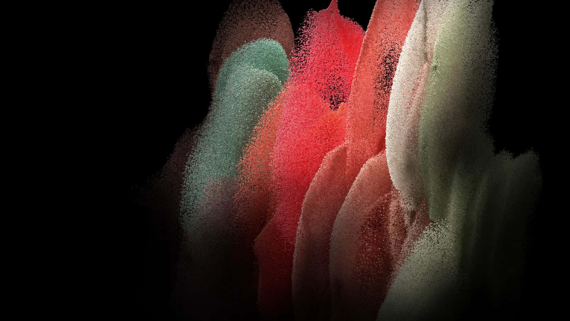 Samsung Dex, black void, vibrant colored powder streams, Full HD Desktop Wallpaper