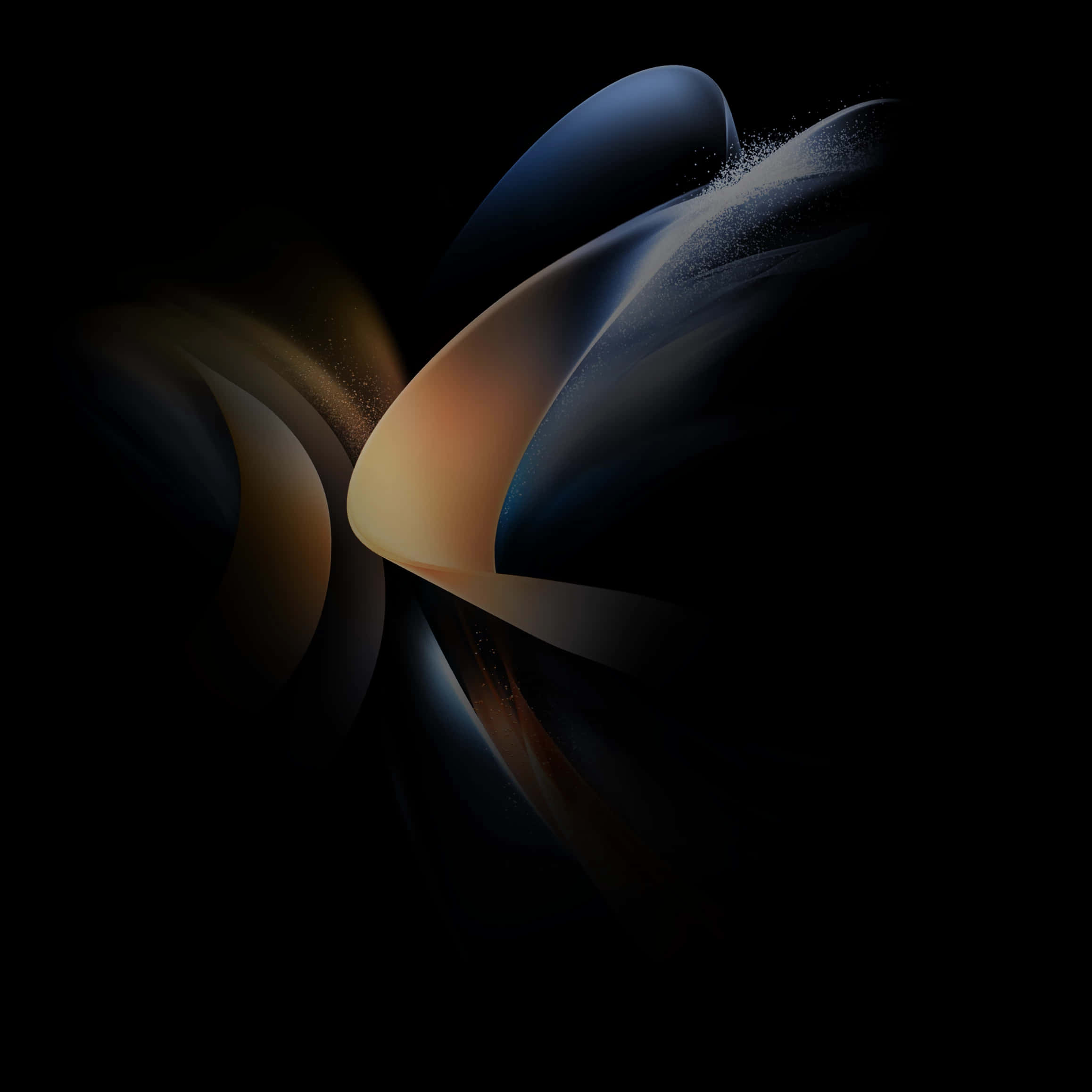 Samsung DeX, amber, navy blue, Full HD Desktop Wallpaper