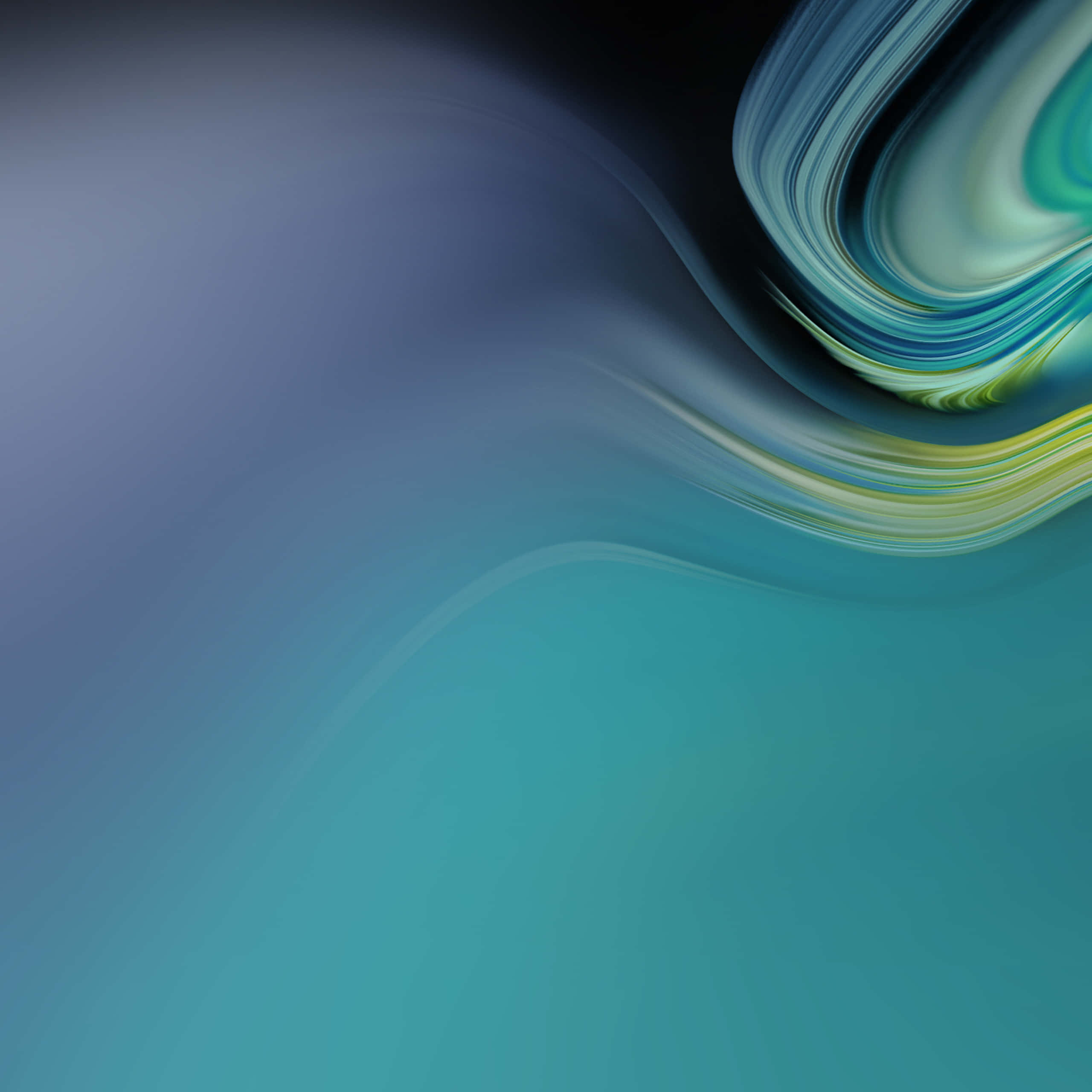 Samsung Dex, teal blue, green, 2K Desktop Wallpaper