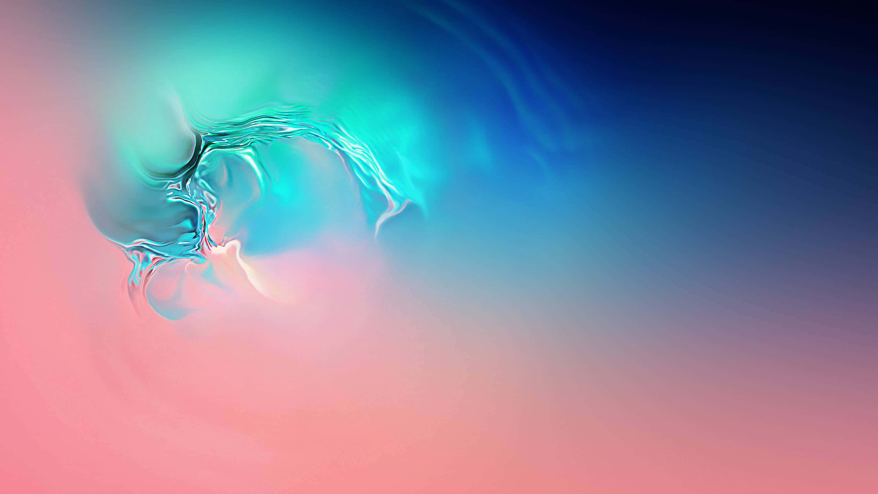 Samsung Dex, teal, pink, 2K Desktop Wallpaper