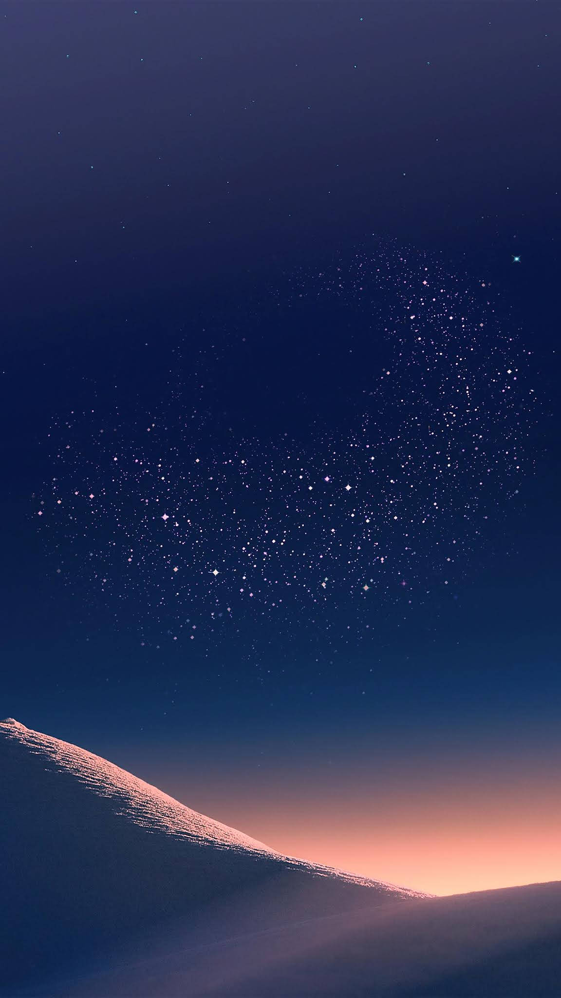 Samsung Galaxy 4K, Starry Night, sand hills, Full HD Phone Wallpaper