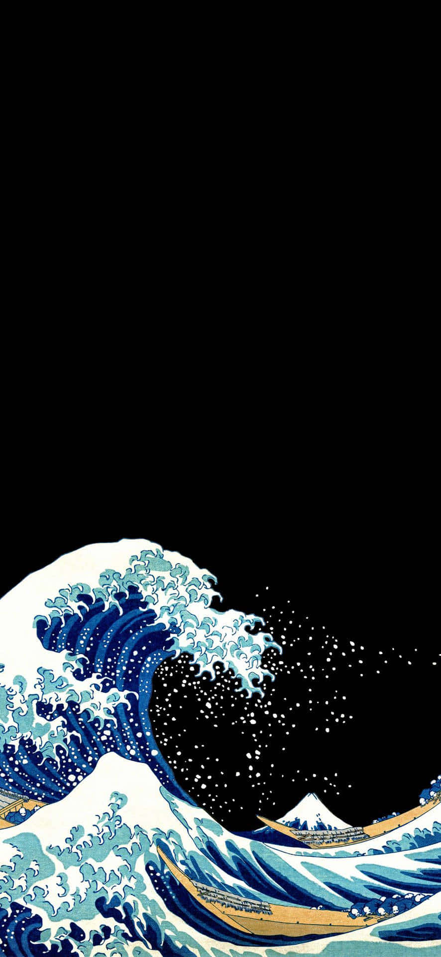 Samsung Galaxy Note 10 Plus, blue wave, black void, Full HD Phone Wallpaper