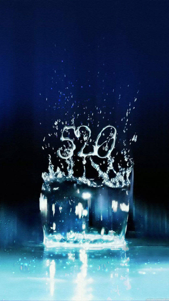 Samsung Galaxy Note 5, number 520, deep blue background, SD Phone Wallpaper