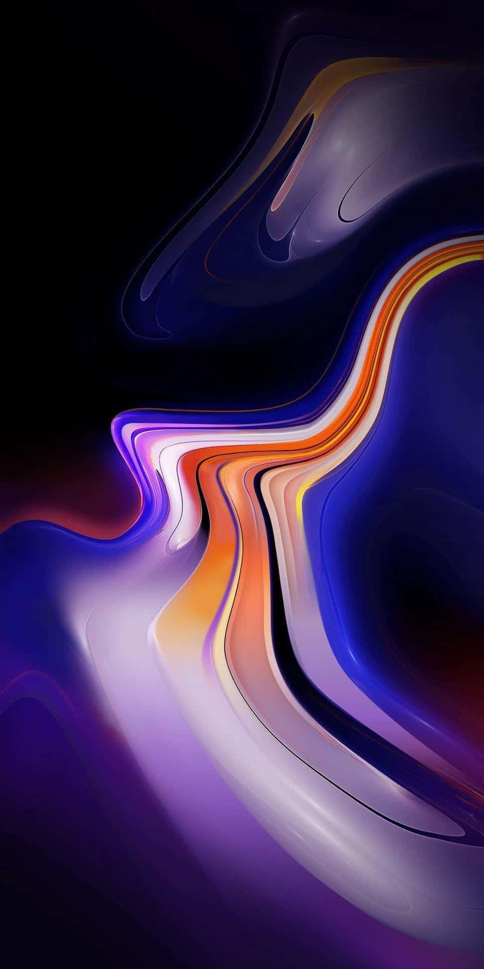 Galaxy Note, purple, orange, Full HD Phone Wallpaper
