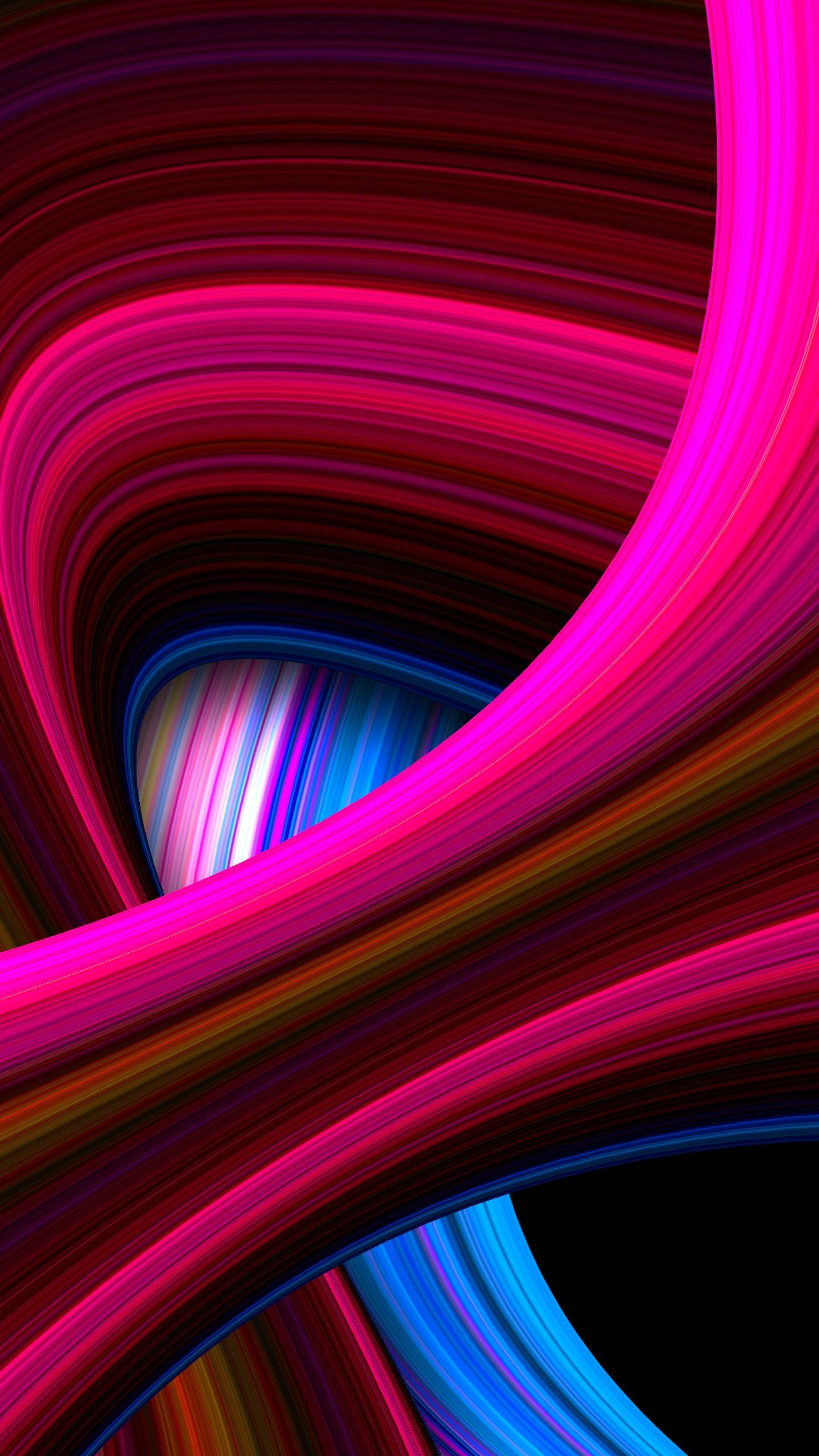 Samsung Galaxy S20, neon streaks, pink blue and red, 2K Phone Wallpaper