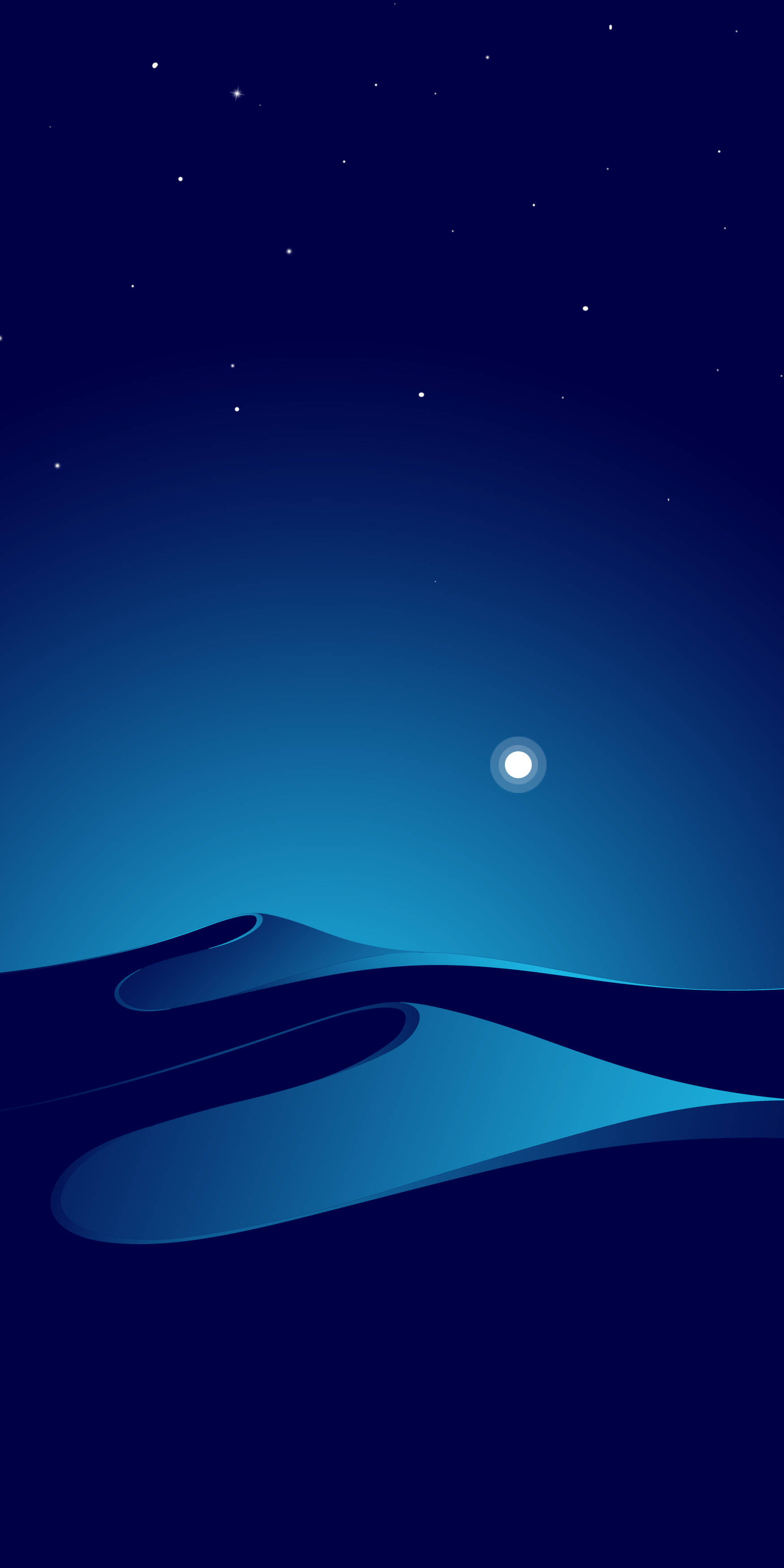 Samsung Galaxy S20, starry night, desert, 2K Phone Wallpaper