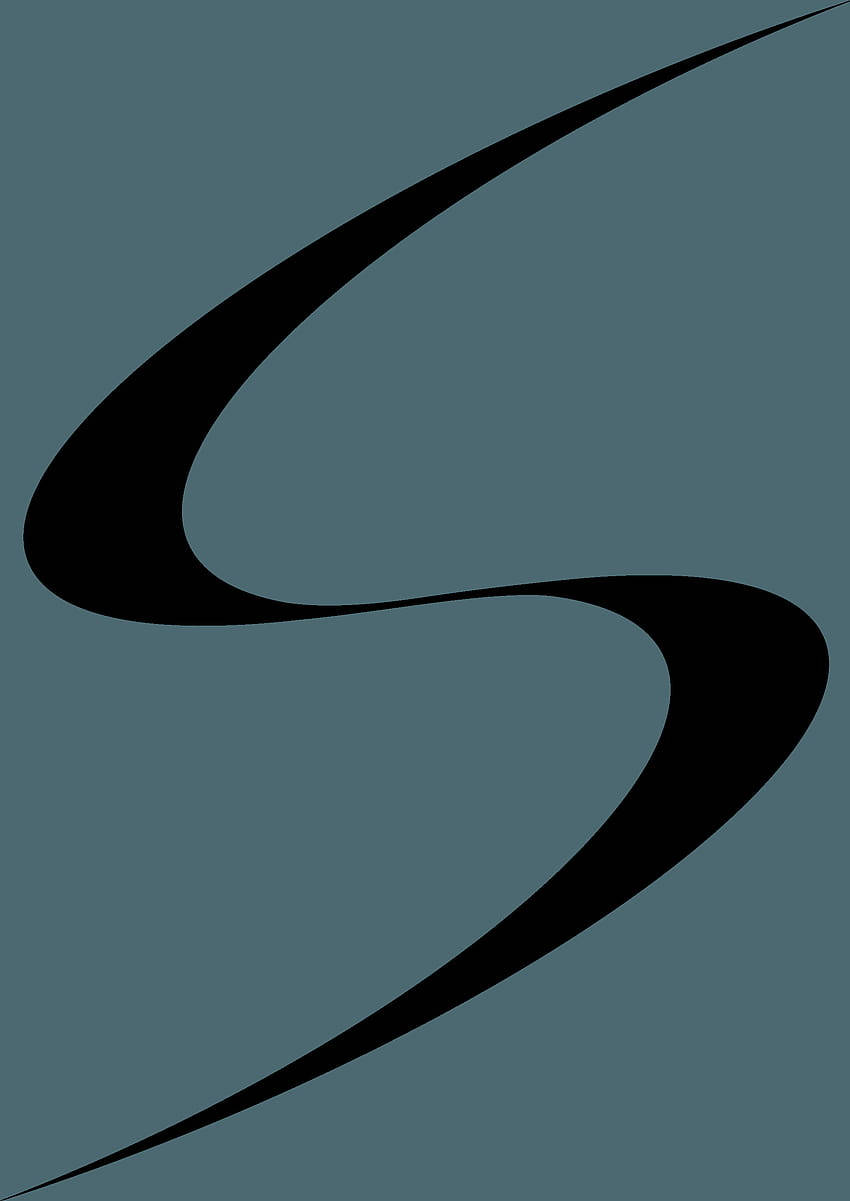 Samsung S Logo, black, abstract swirl, SD Phone Wallpaper