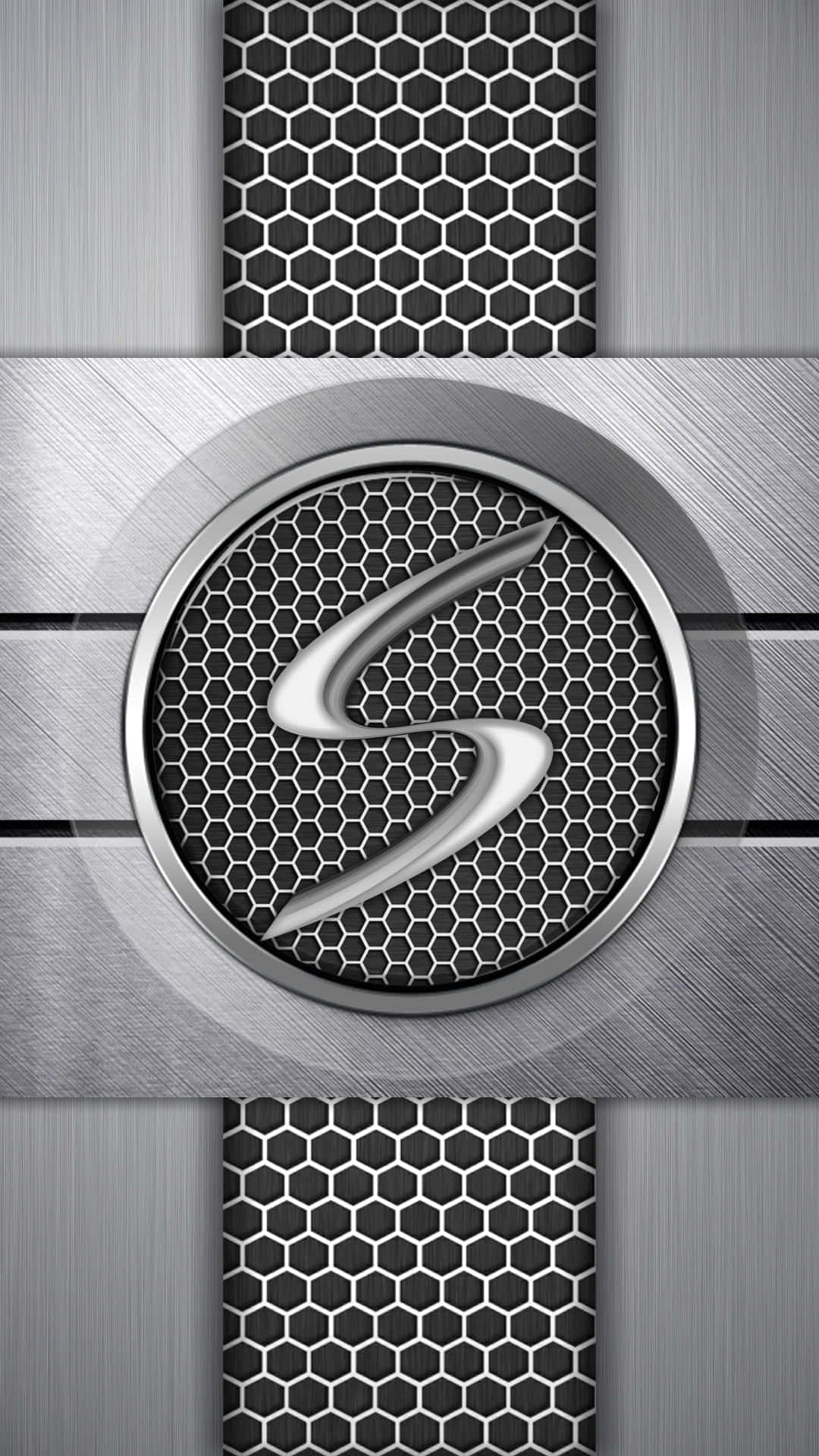 Samsung Galaxy S, metallic emblem, stylized S logo, Full HD Phone Wallpaper