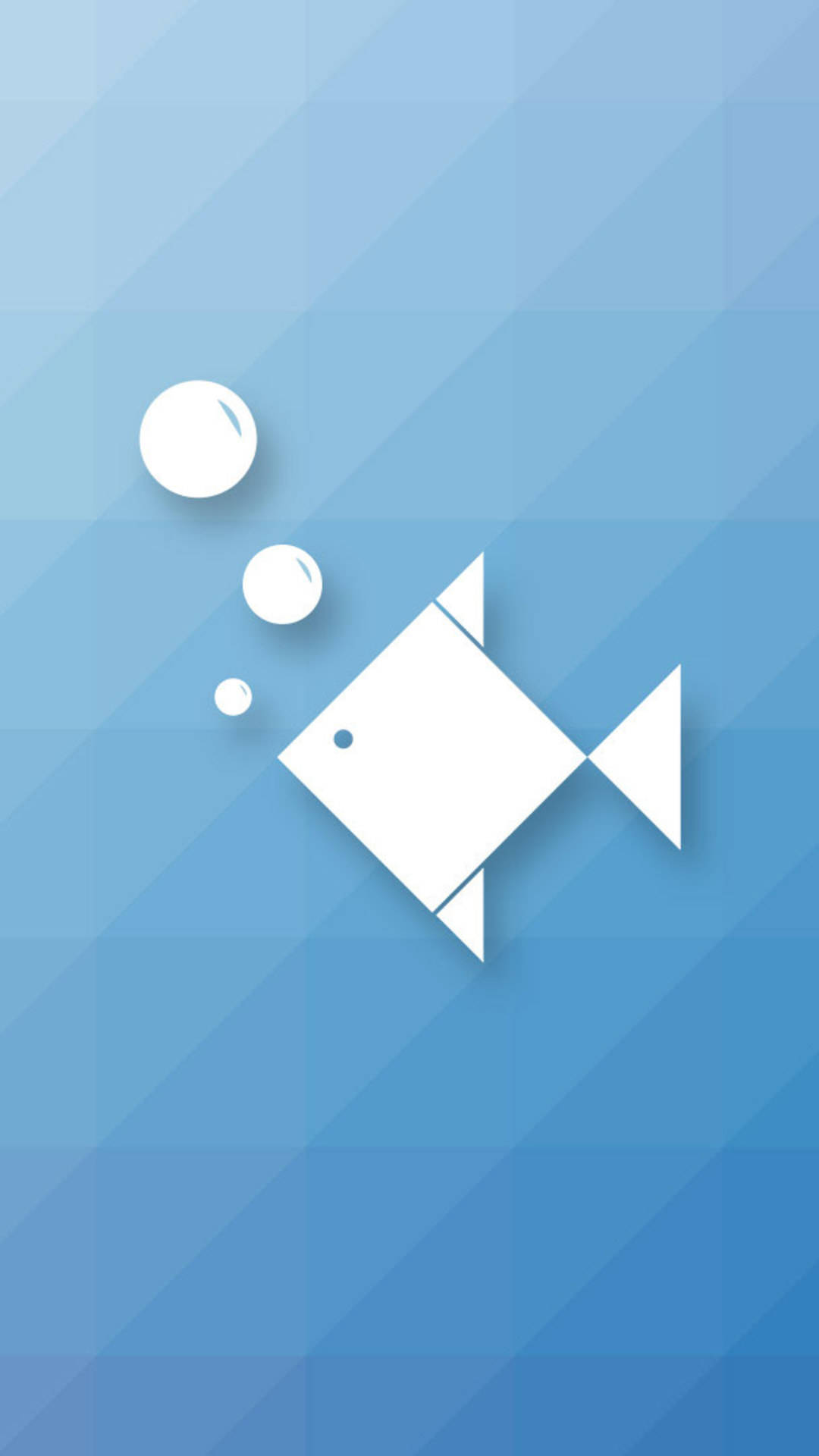 Samsung Galaxy S4, geometric fish, white, Full HD Phone Wallpaper