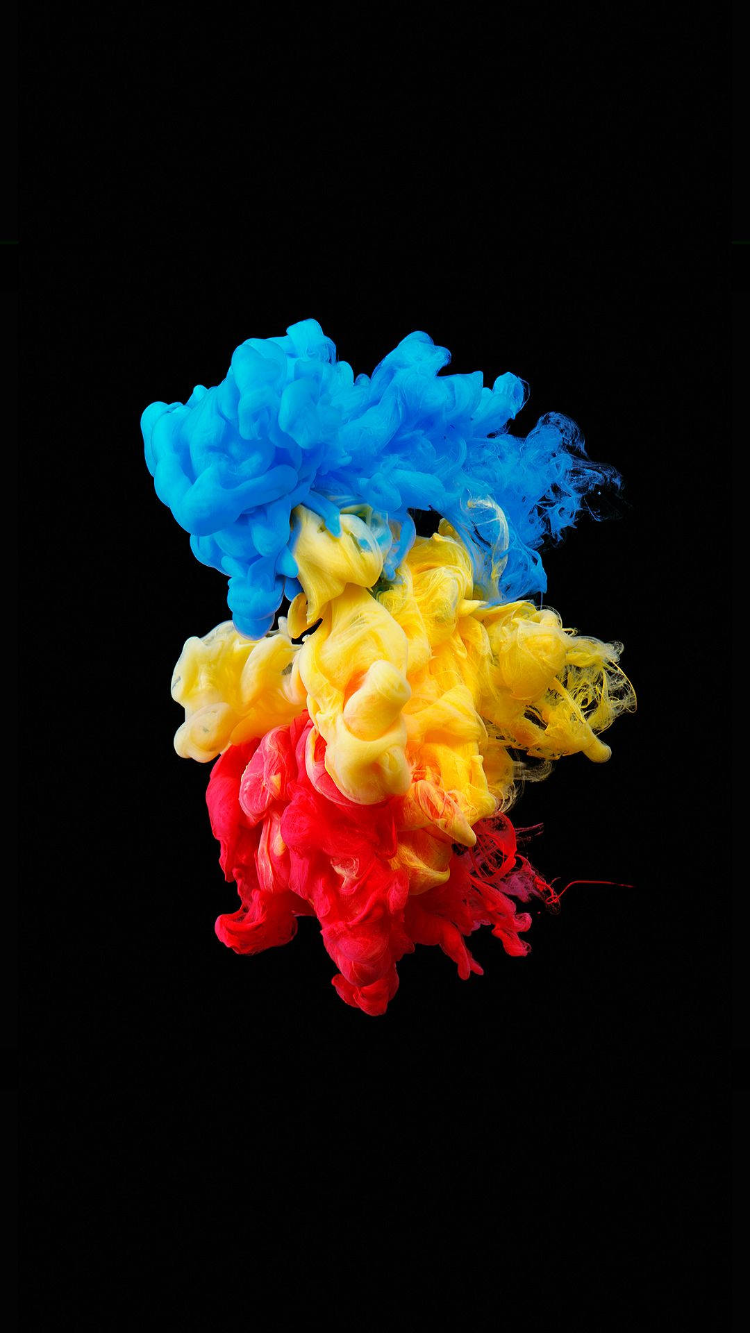 Samsung Galaxy S4, vibrant blue, yellow, Full HD Phone Wallpaper