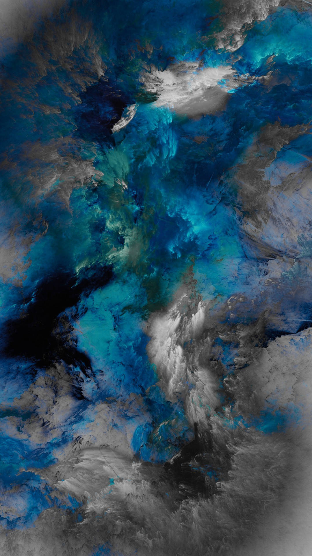 Samsung Galaxy S4, abstract gray and blue, electric blue teal, Full HD Phone Wallpaper