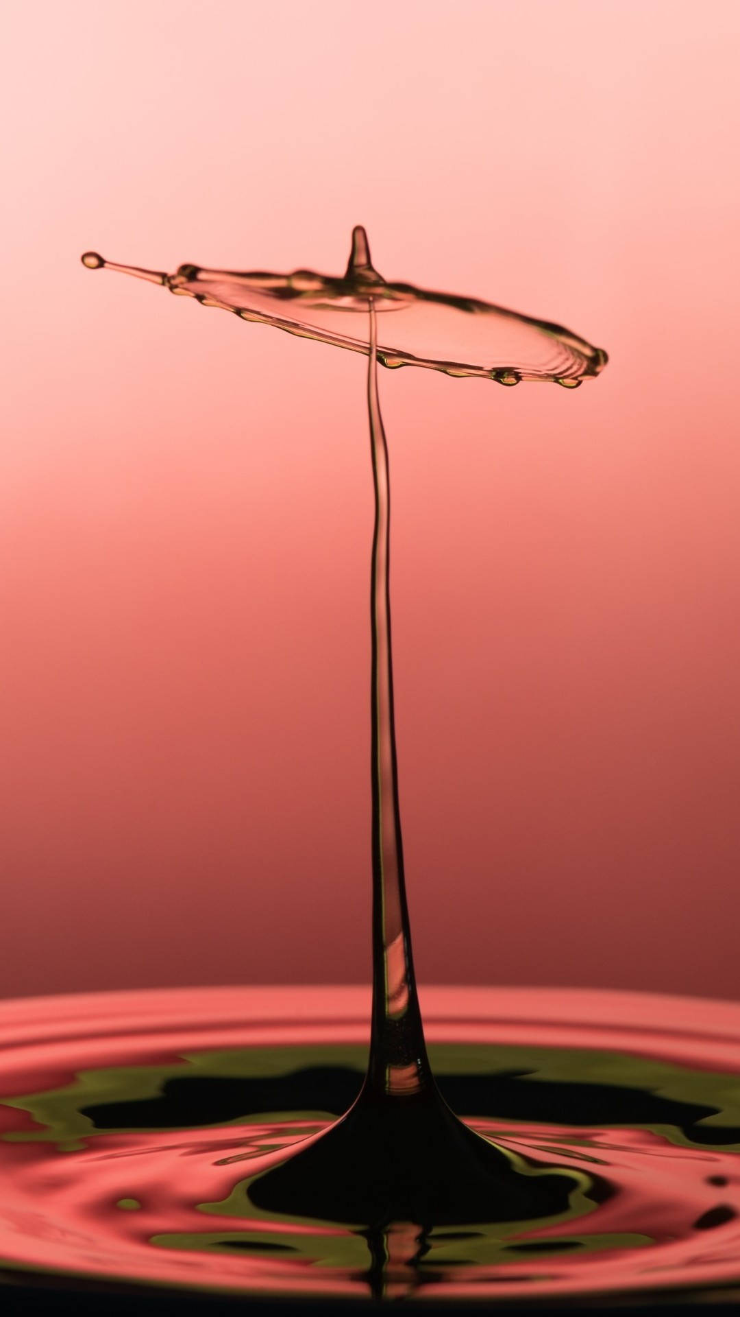 Samsung Galaxy S4, water droplet, reflective pool, Full HD Phone Wallpaper