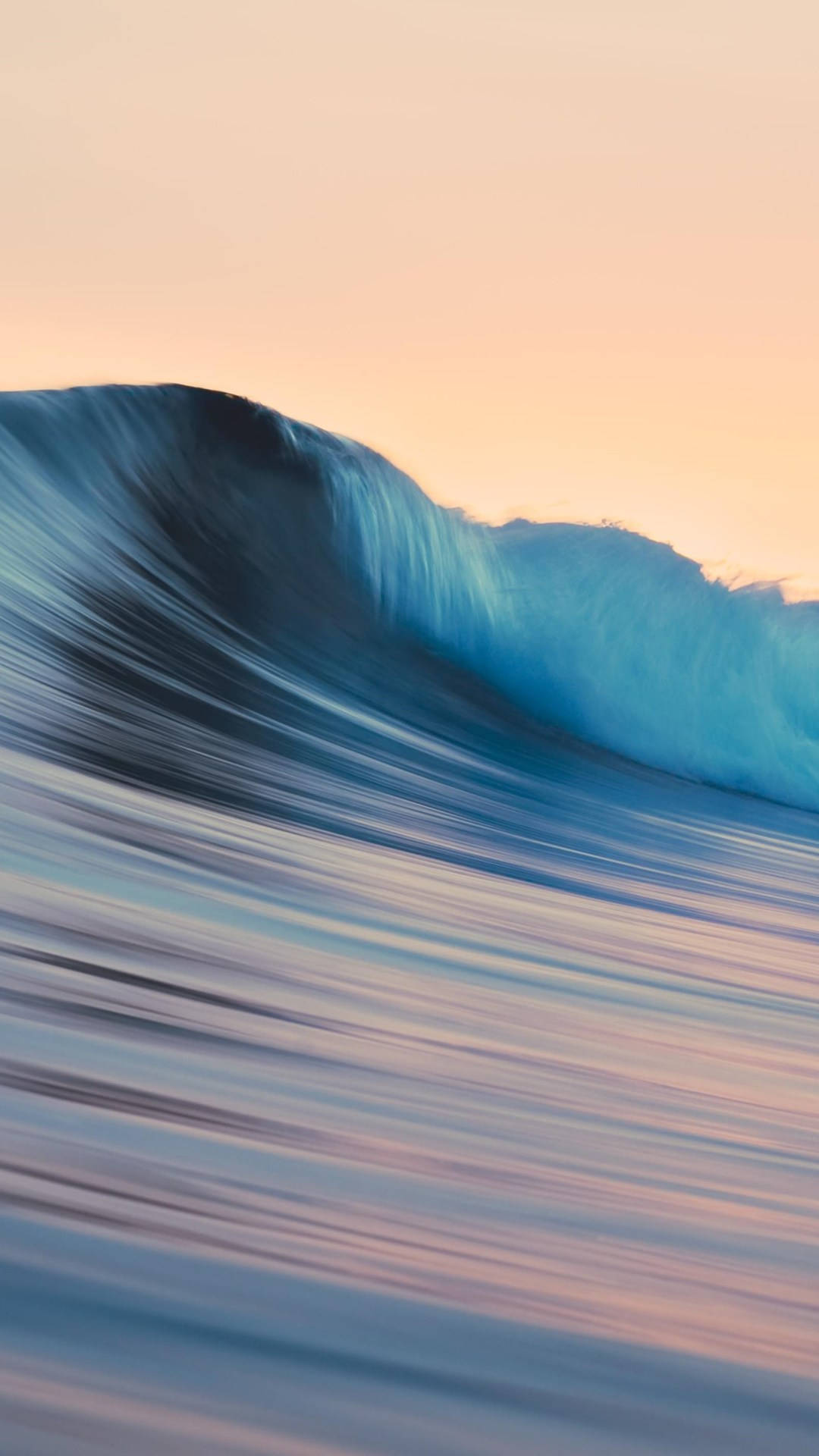 Samsung Galaxy S4, crashing wave, peach and blue sky, Full HD Phone Wallpaper