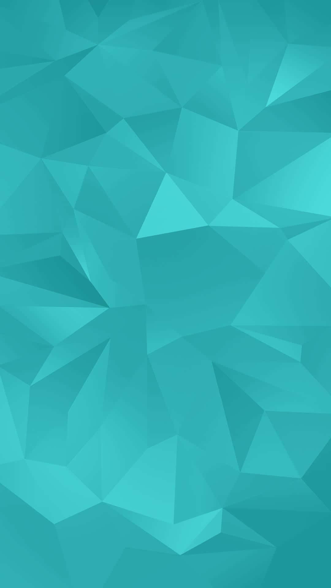 Galaxy S5, Turquoise, Polygon Texture, Full HD Phone Wallpaper