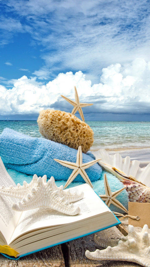 Samsung Galaxy S5, beach, starfish, SD Phone Wallpaper