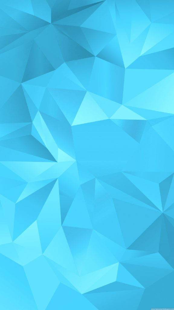 Samsung Galaxy S5, light blue, blue polygonal facets, SD Phone Wallpaper