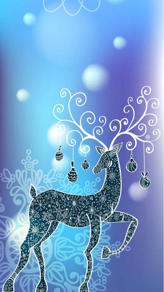 Samsung Galaxy S5, Winter, deer, SD Phone Wallpaper