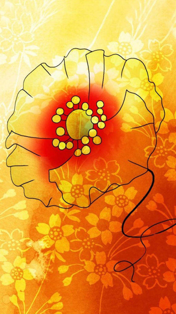 Samsung Galaxy S5, vibrant flower, poppy, SD Phone Wallpaper