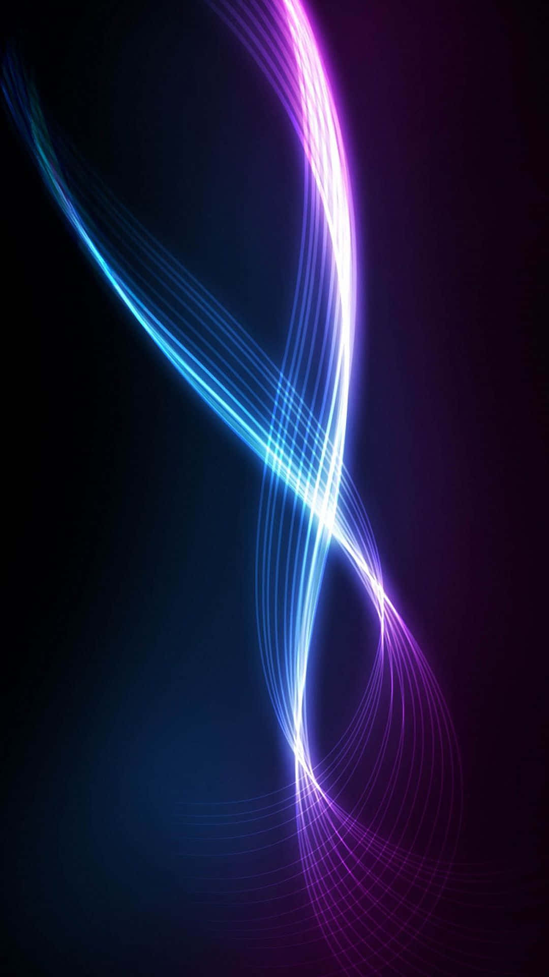 Samsung Galaxy S5, vibrant blue, purple light trails, Full HD Phone Wallpaper