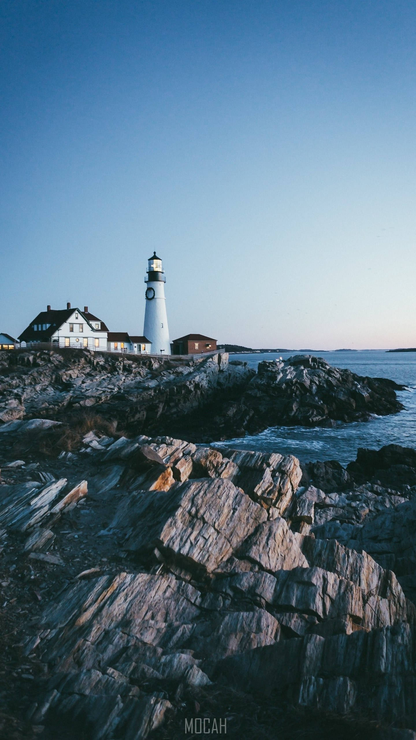 Samsung Galaxy S6 Edge, lighthouse, dusk, 2K Phone Wallpaper